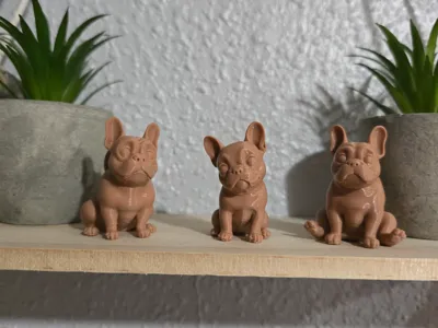 bulldog keychain set
