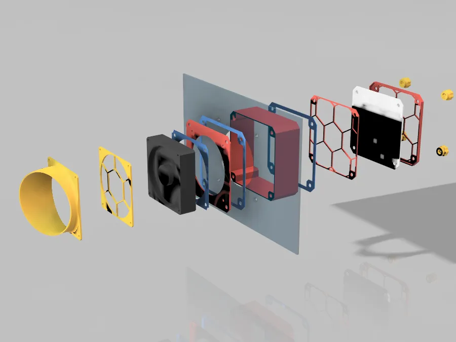 AIR FILTER SYSTEM [enclosure a1 mini] - Free 3D Print Model - MakerWorld