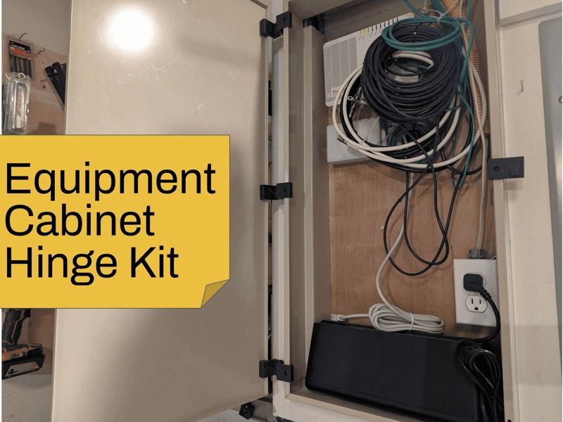Equipment /Electrical Cabinet Hinge Conversion Kit
