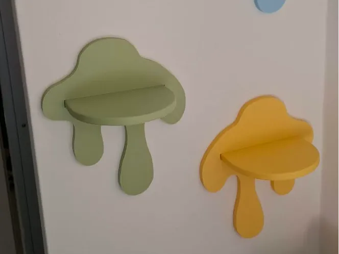 Estante o repisa: Drippy wall shelf. Referencia del modelo original.