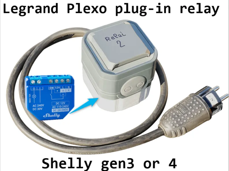 Shelly gen3 for plug-in relay