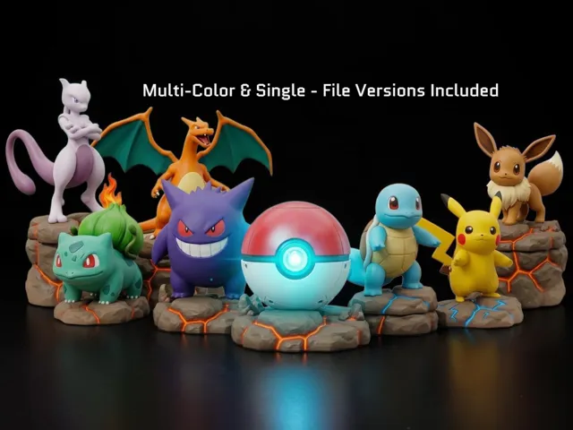 Pokémon Collection - Free 3D Print Model - MakerWorld