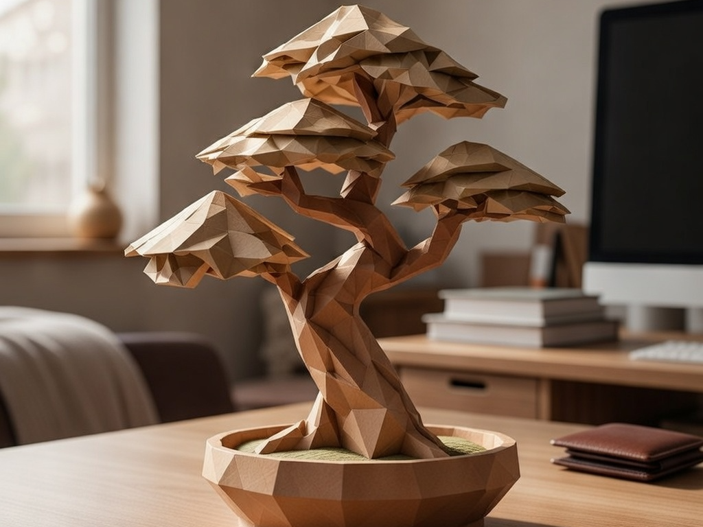Low Poly Abstract Bonsai Tree v4