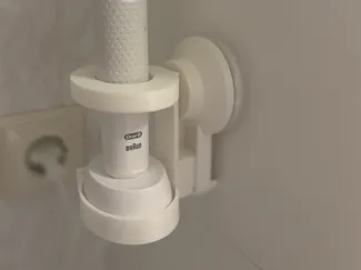 Oral B electric toothbrush mount for IKEA TISKEN