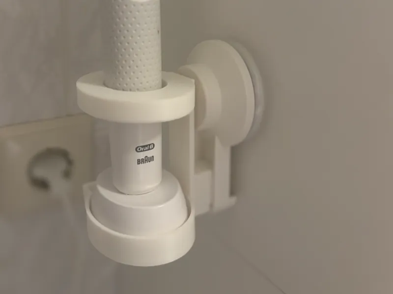 Oral B electric toothbrush mount for IKEA TISKEN
