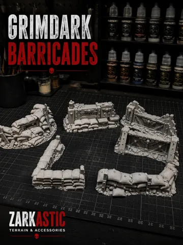 Escenografía en miniatura: Grimdark Barricades – 6 Piece Battlefield Set — vista de referencia 2