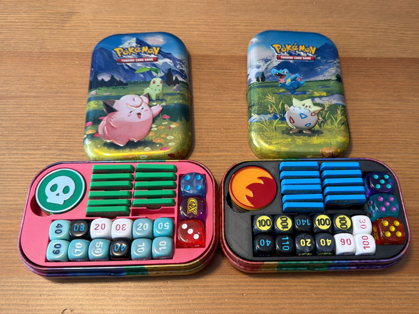 Pokemon Tin Insert - Fits Mega Evolution Dice