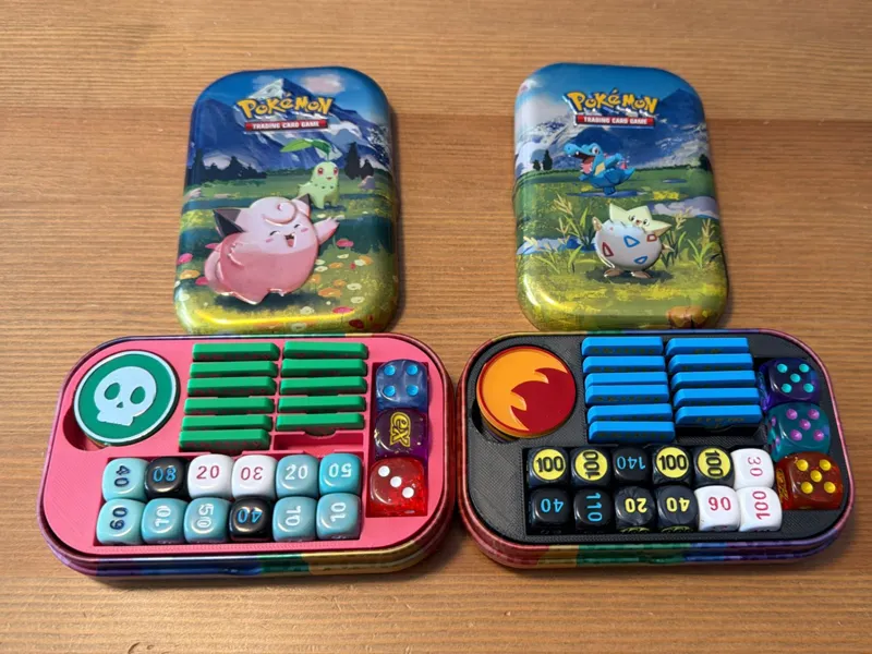 Pokemon Tin Insert - Fits Mega Evolution Dice