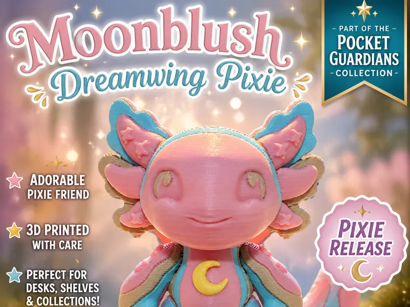Moonblush Dreamwing Pixie Pocket Guardians