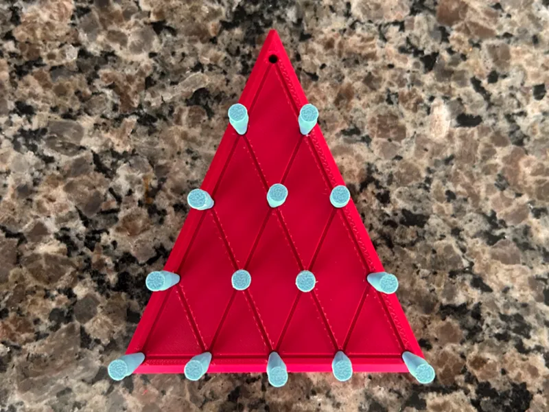 Triangle Peg Board Game