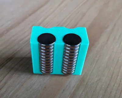 Gridfinity magnet holder for 12mm disc magnets