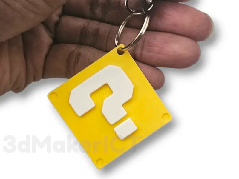 NFC Question Block Keychain| 3dMakerICT