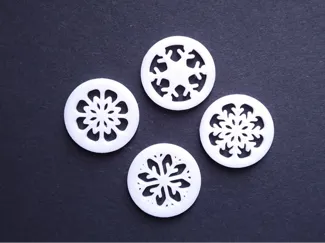 Snowflake Shopping Cart Tokens – Euro Compatible