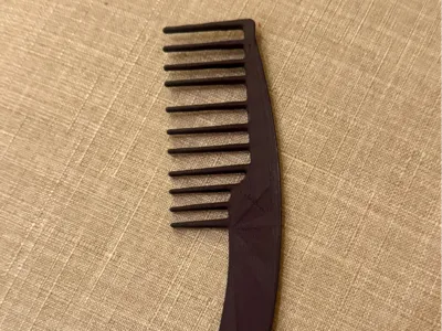 Wide Tooth Detangling Comb - 3D Scan