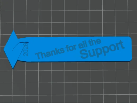 GRADUATION THANKS BOOKMARK