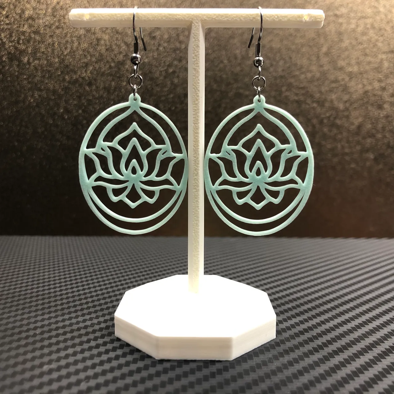Lotus flower #4 earrings, no AMS, 0.4mm nozzle view 2