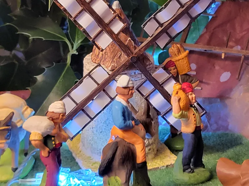 Hélice de moulin à vent pour crèche