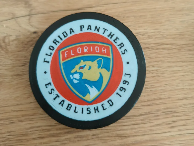 Puck with Club Logo FLORIDA PANTHERS