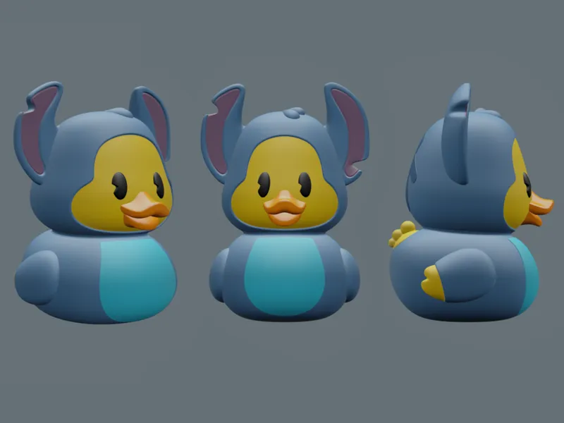 Rubber Duck with Stitch Costume