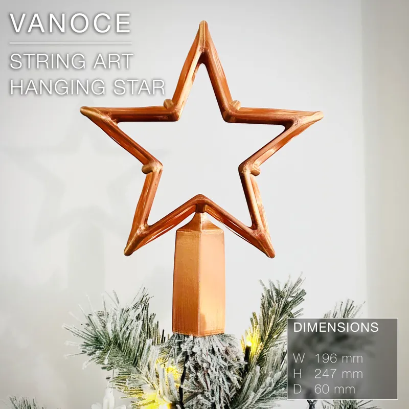 VANOCE | Star Topper, String Art, Christmas Tree