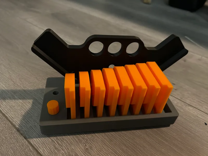 Gridfinity holder for Corner Radius Jig