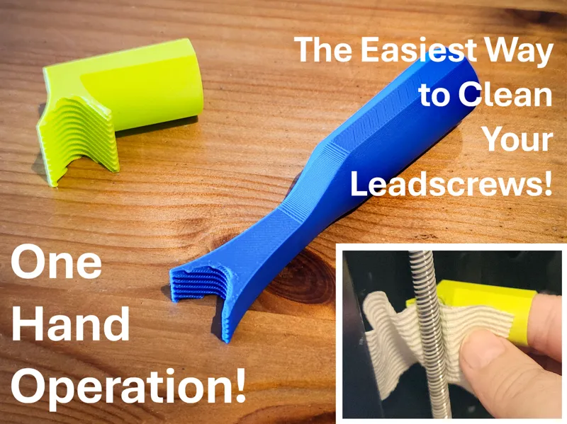 Leadscrew Finger Cleaner (T8: P1S, X1C etc)