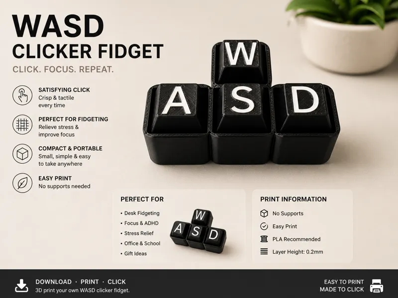 W A S D Clicker