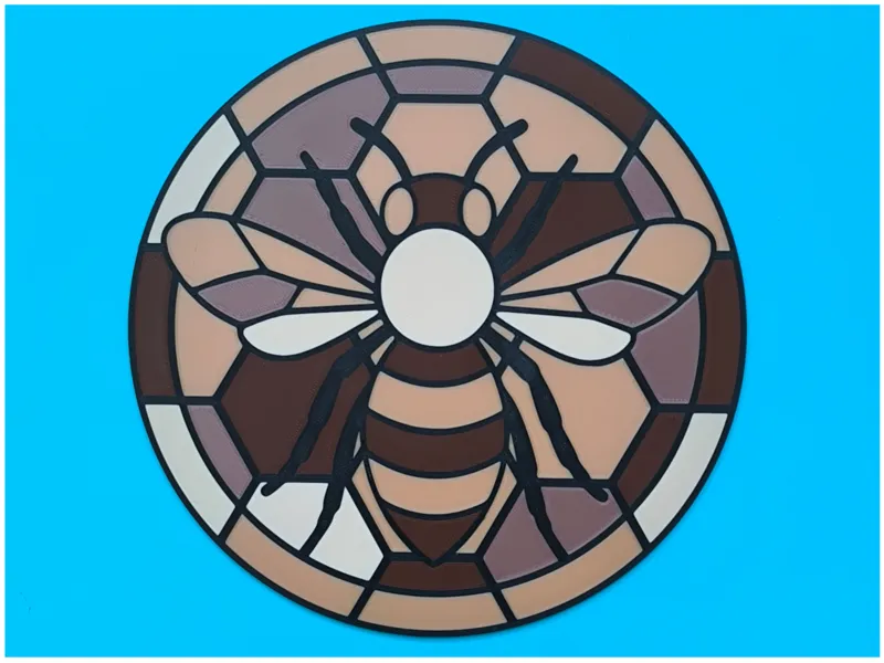 Bee mosaic decor