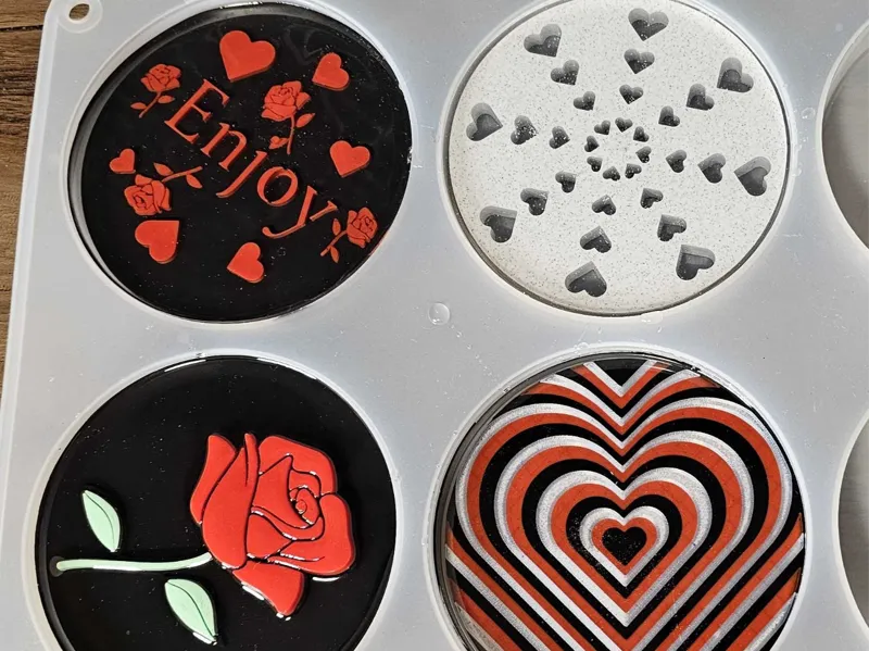 Love Coasters - Use with Epoxy