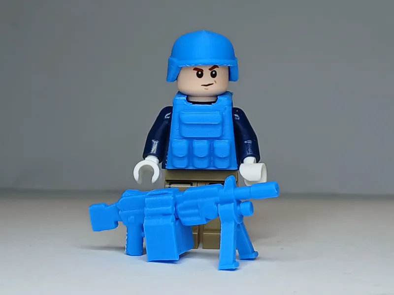 M249 Machine Gun Minifigure Brick