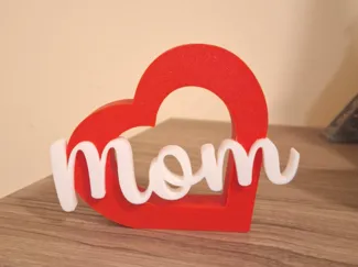 Mom I love you, scritta nel cuore (No AMS)