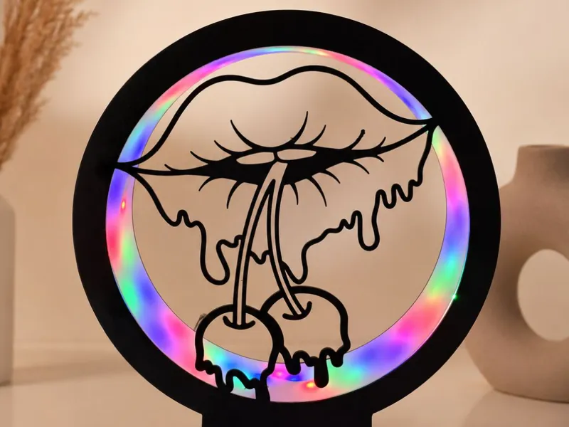 Sexy Lips Led Lampe