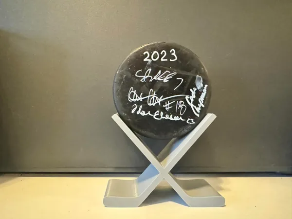 Présentoir pour palet de hockey