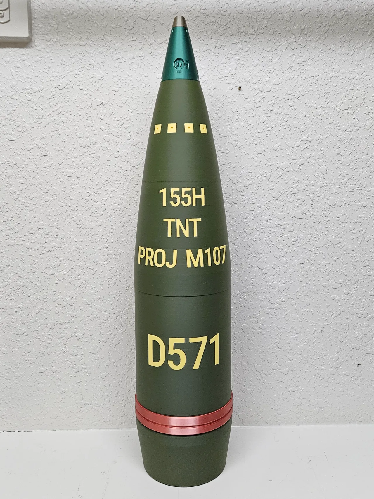 Life-Size 155mm Artillery Shell | High Detail view 3