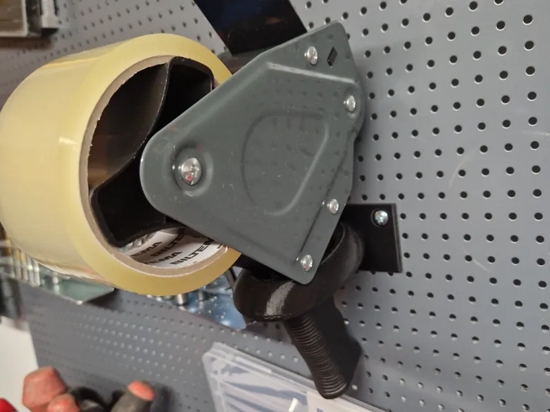 Packing Tape Dispenser holder for Biltema pegboard