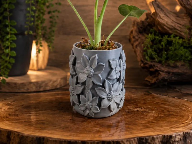 Pflanzenübertopf Blumen für 100ml Flexibecher