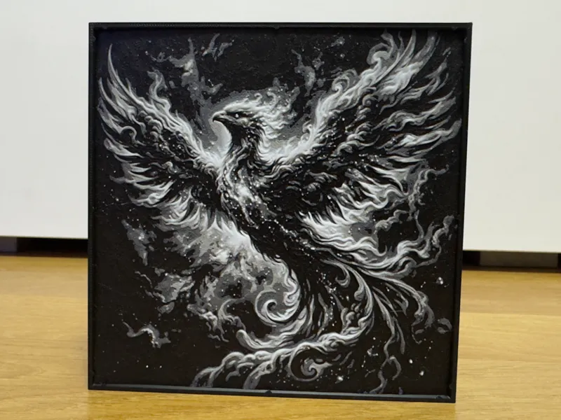 Spirit Bird of Fire Wall Art HueForge