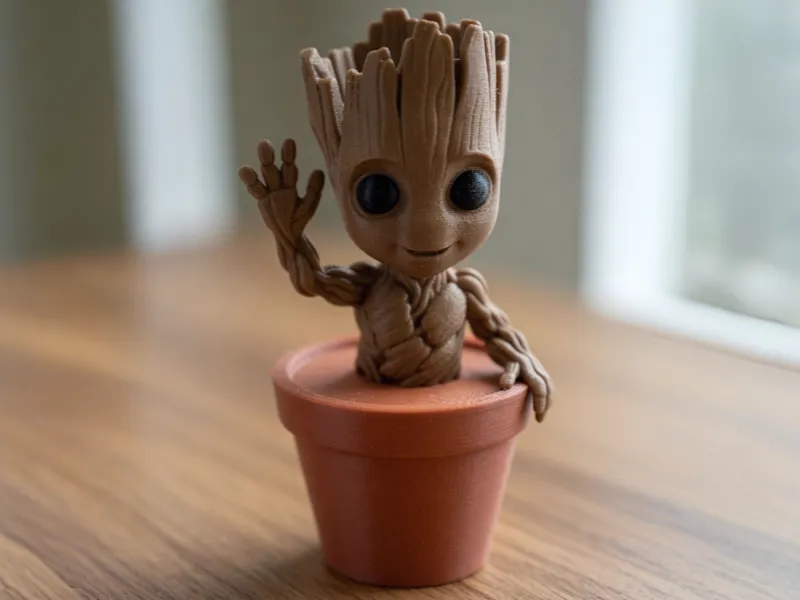 Cute Baby Groot in a Pot