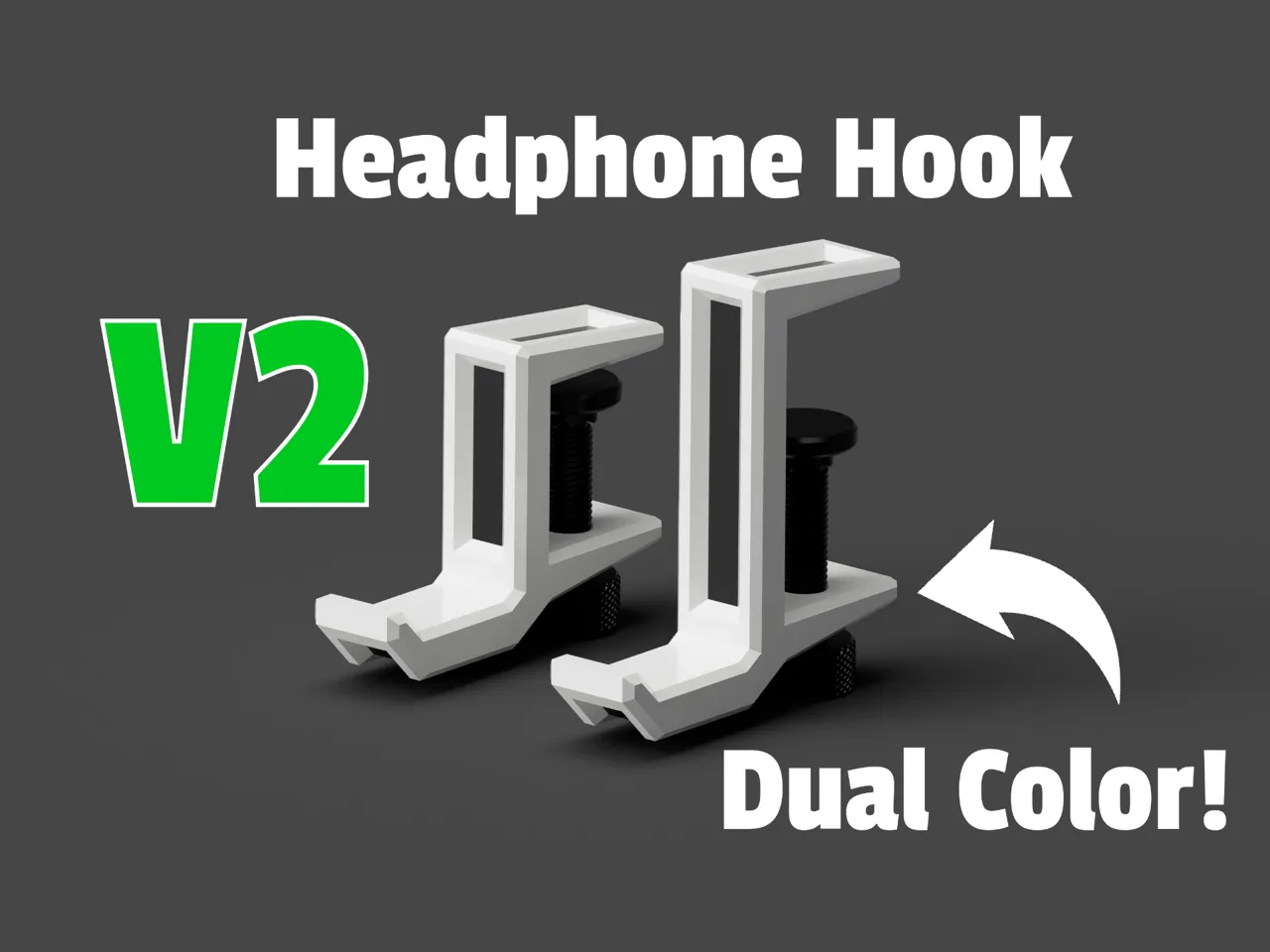 Headphone holder modern Design view 2