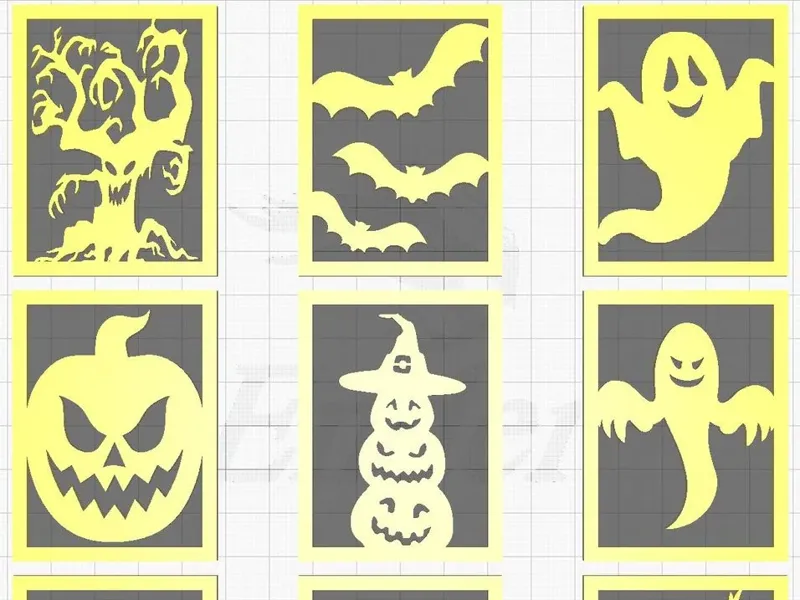 Halloween Panels for Swappable Lantern