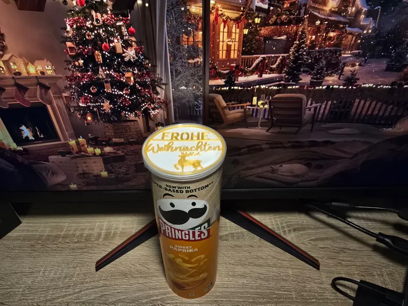 Weihnachtsgeschenk Einsatz für Pringles Dosen