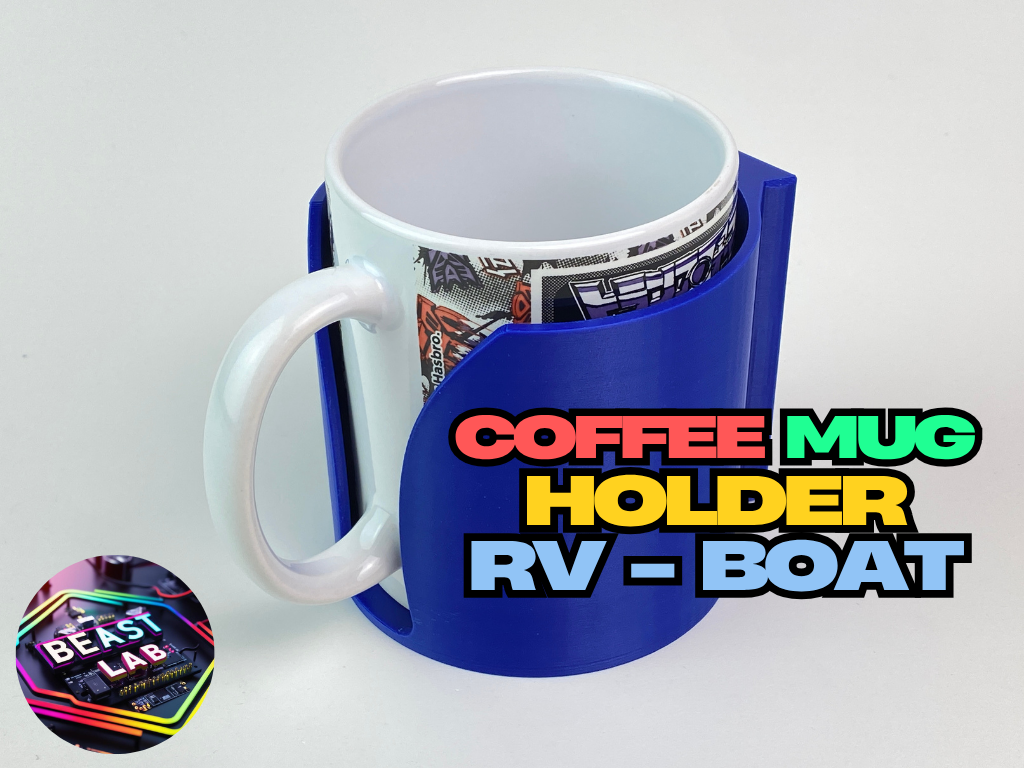 Coffee Mug Tea Cup Holder For Boat, Caravan & RV