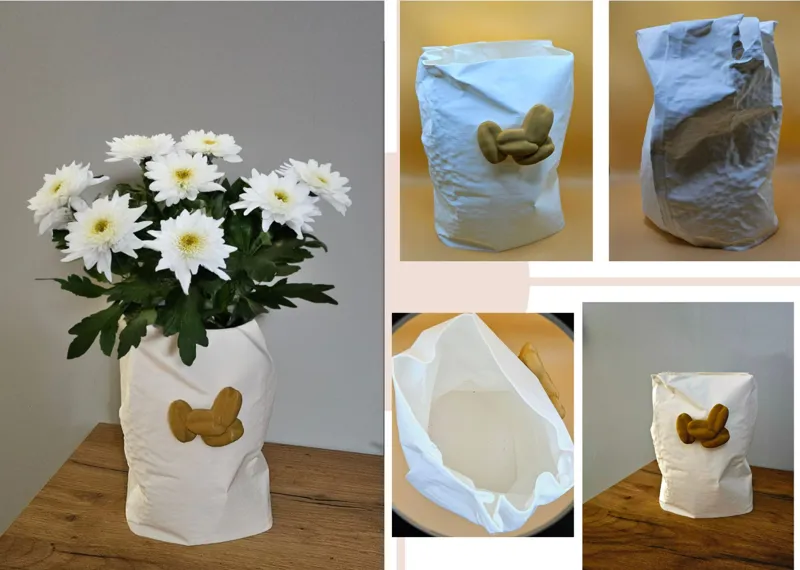 Vase for flowers Design coffee pack