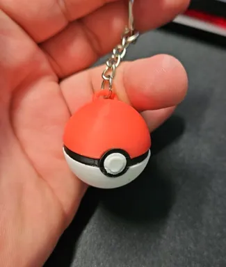 Pokeball Keychain