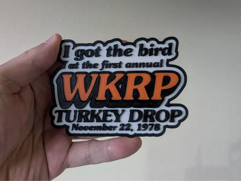 Commemerative WKRP Turkey Drop Magnet
