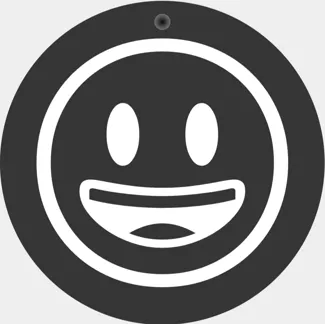 Happy face keychain