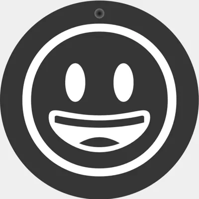 Happy face keychain