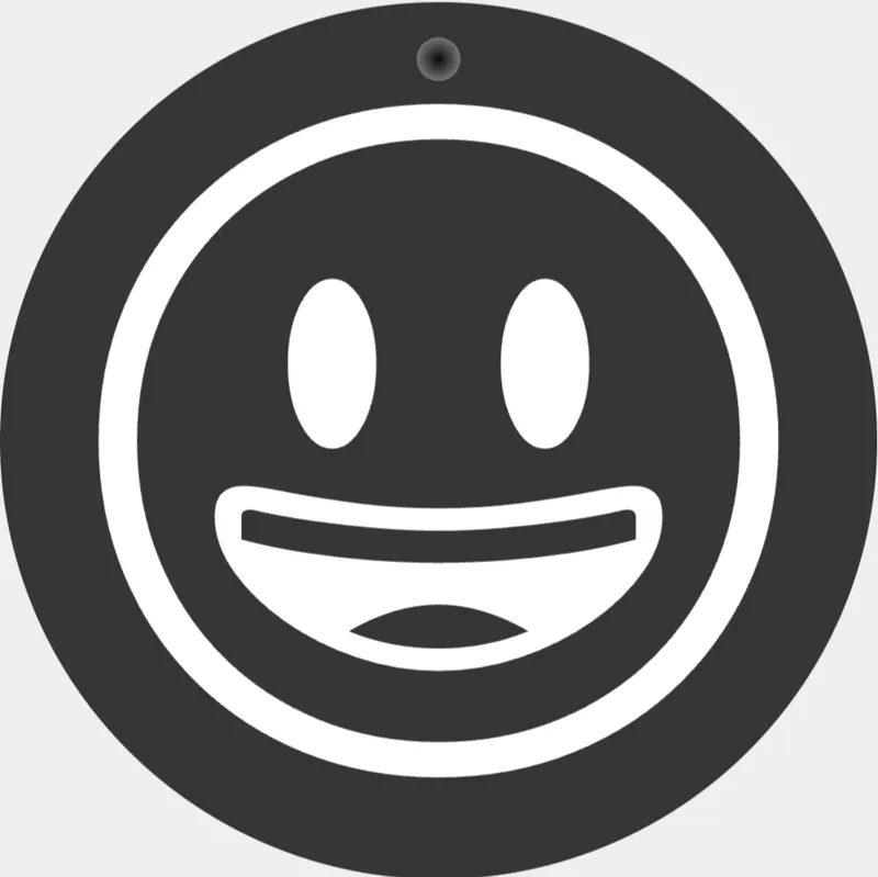 Happy face keychain