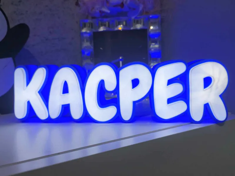 Kacper - Spersonalizowana Lampa LED