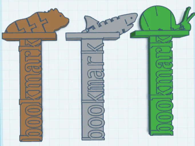 animal bookmark